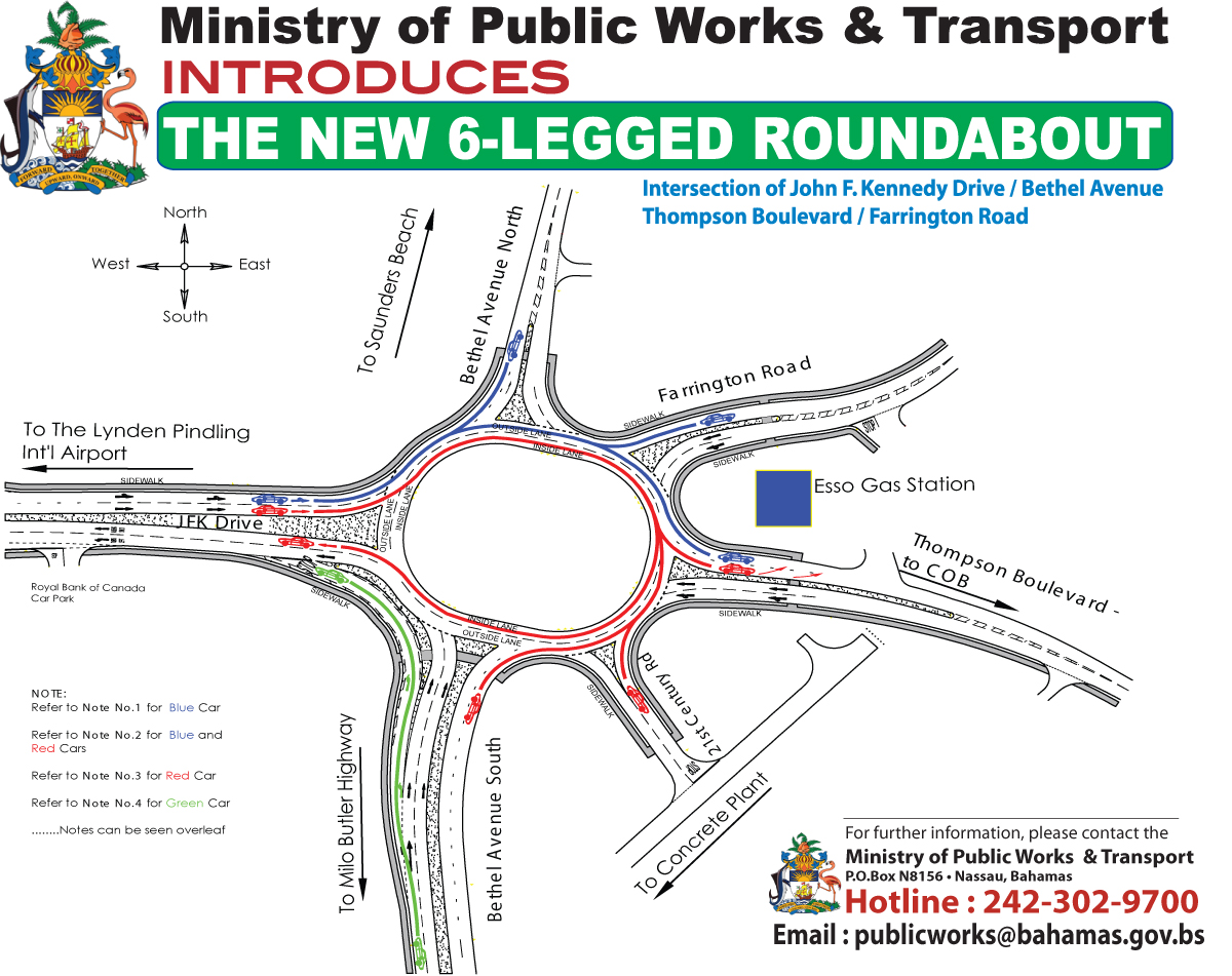 New 6legged roundabout Nassau / Paradise Island, Bahamas Bahamas